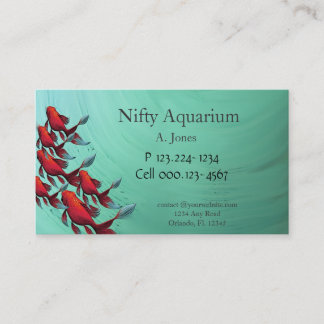 Koi Pet Store/Aquarim of Vijverreiniger Visitekaartje