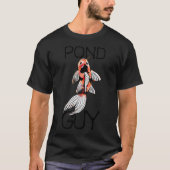 Koi Pond Art I Love Koi Fish Waterverf Premium T-shirt (Voorkant)