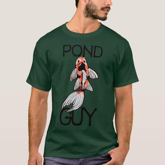 Koi Pond Art I Love Koi Fish Waterverf T-shirt (Voorkant)