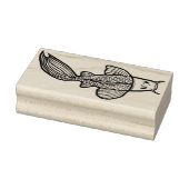 Koi Pond Art Kois Fish Design Red Calico Koi Rubberstempel (Stempel)