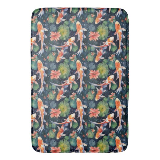 Koi Pond Bath Mat (Voorkant Verticaal)