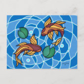Koi Pond Briefkaart (Voorkant)