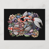 Koi Pond Briefkaart (Voorkant)