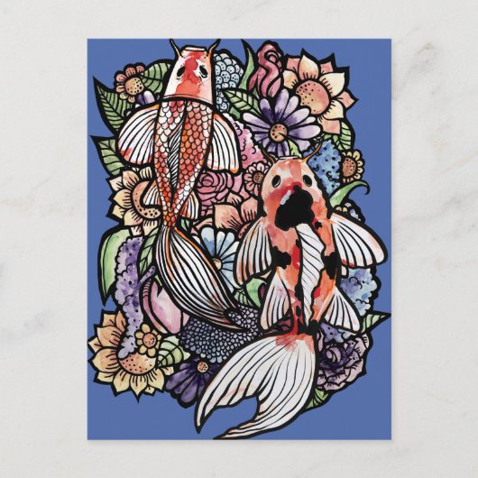 Koi Pond                                           Briefkaart (Voorkant)