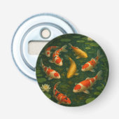 Koi Pond Button Flesopener (Voorkant)