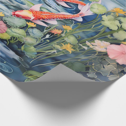 Koi Pond Cadeaupapier (Hoek)