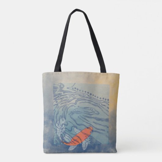 Koi Pond Canvas tas (Achterkant)