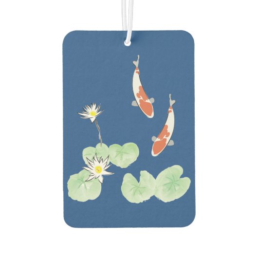 Koi Pond Car Air Freshener Luchtverfrisser (Achterkant)
