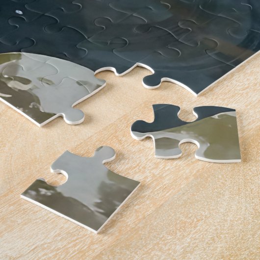 Koi Pond Cherry Blossom Serenity Legpuzzel (Zijkant)