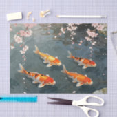 Koi Pond Cherry Blossom Serenity Tissuepapier (Craft)