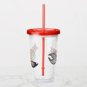 Koi Pond Fish Artwork Acryl Drinkbeker (Rechts)