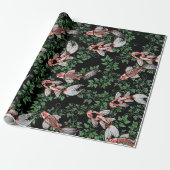 Koi Pond Fish Artwork Cadeaupapier (Uitgerold)