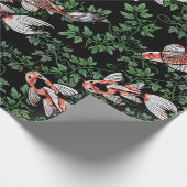 Koi Pond Fish Artwork Cadeaupapier (Hoek)