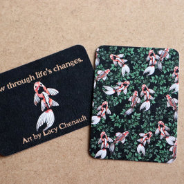 Koi Pond Fish Artwork Notitiekaartje