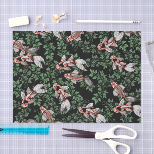 Koi Pond Fish Artwork Tissuepapier (Craft)