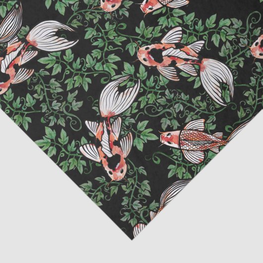 Koi Pond Fish Artwork Tissuepapier (Detail)