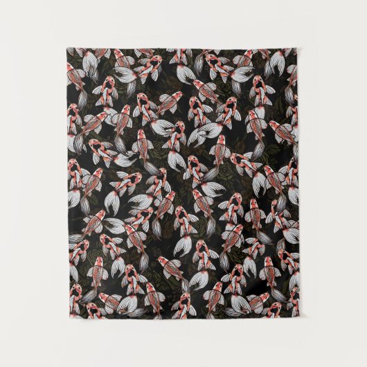 Koi Pond Fish Artwork Wandkleed (Voorkant)