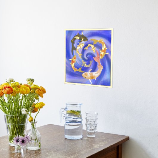 Koi Pond Folie Afdrukken (Laag (Keuken))