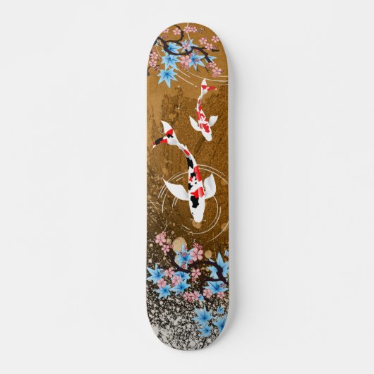 Koi Pond - hout - Japans ontwerpskateboard Persoonlijk Skateboard (Voorkant)