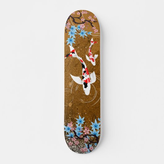 Koi Pond - hout - Japans ontwerpskateboard Persoonlijk Skateboard (Voorkant)