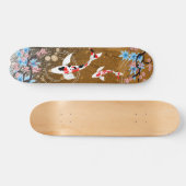 Koi Pond - hout - Japans ontwerpskateboard Skateboard (Horizontaal)