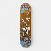 Koi Pond - hout - Japans ontwerpskateboard Skateboard (Voorkant)