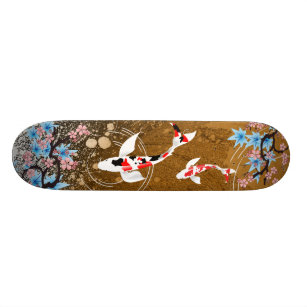Koi Pond - hout - Japans ontwerpskateboard Skateboard
