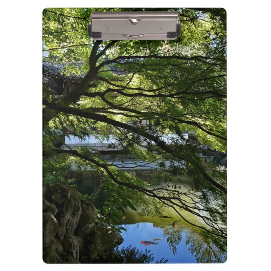 Koi Pond in Chinese Garden Klembord (Voorkant)