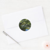 Koi Pond in Chinese Garden Ronde Sticker (Envelop)
