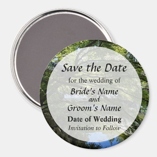 Koi Pond in de Chinese tuin sparen de Datum Magneet (Voorkant / Achterkant)