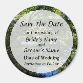 Koi Pond in de Chinese tuin sparen de Datum Magneet (Voorkant)