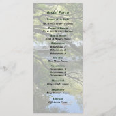 Koi Pond in het Chinese programma voor het bruilof Programmakaart (Achterkant)