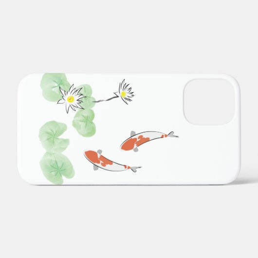 Koi Pond iPhone 12 Mini Hoesje (Achterkant (horizontaal))
