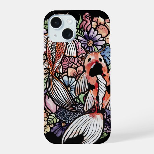 Koi Pond iPhone 15 Case (Achterkant)
