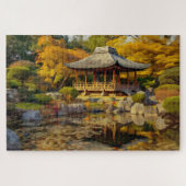 Koi Pond Japans Jigzaag Puzzle voor volwassenen Legpuzzel (Horizontaal)