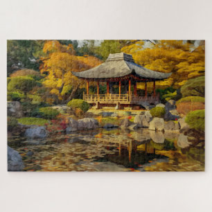Koi Pond Japans Jigzaag Puzzle voor volwassenen Legpuzzel