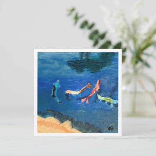 Koi Pond Kaart (Staand voorkant)