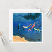 Koi Pond Kaart (Voorkant / Achterkant in situ)