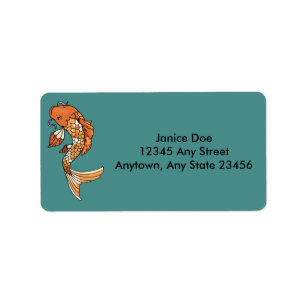 Koi Pond Label
