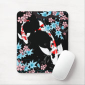 Koi Pond - Lente - Japanse Design Mousepad Muismat (Met muis)