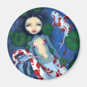 "Koi Pond Mermaid" Magnet