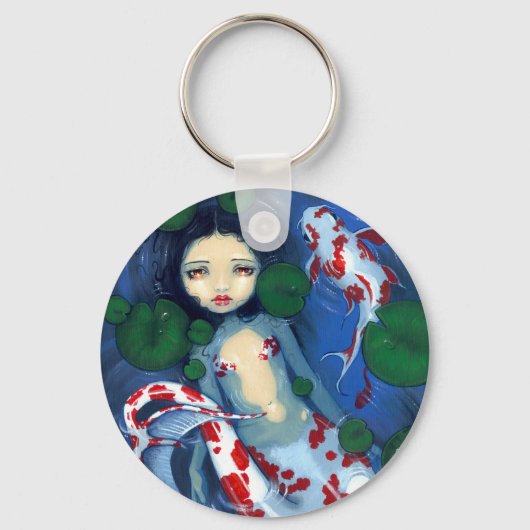 Koi Pond Mermaid Sleutelhanger (Voorkant)
