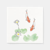 Koi Pond Paper Napkins Servet (Voorkant)