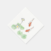 Koi Pond Paper Napkins Servet (Hoek)