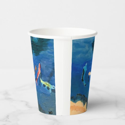 Koi Pond Papieren Bekers (Rechts)