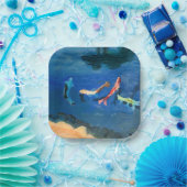 Koi Pond Papieren Bordje (Feest)