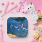 Koi Pond Papieren Bordje (Feest)