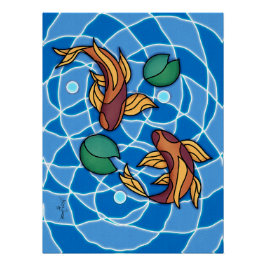 Koi Pond Perfect Poster