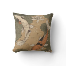 Koi Pond Pillow
