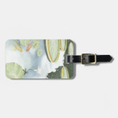 Koi Pond Reflection met vissen en geles Bagagelabel (Voorkant horizontaal)